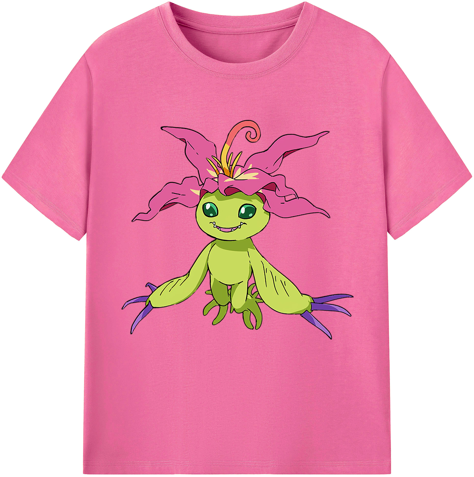 （画像用） Digimon デジタルモンスター/デジモン レディースカジュアルプリントTシャツ（綿100％）